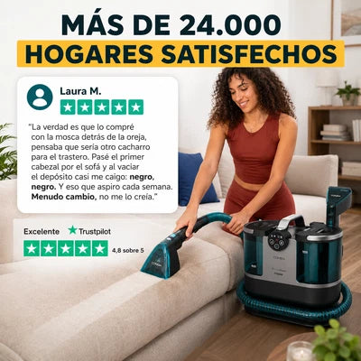Conga 7000 Carpet&Spot Clean Steam XXL Pro – Deja tus sofás como el primer día