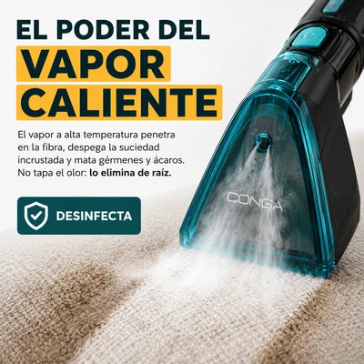 Conga 7000 Carpet&Spot Clean Steam XXL Pro – Deja tus sofás como el primer día