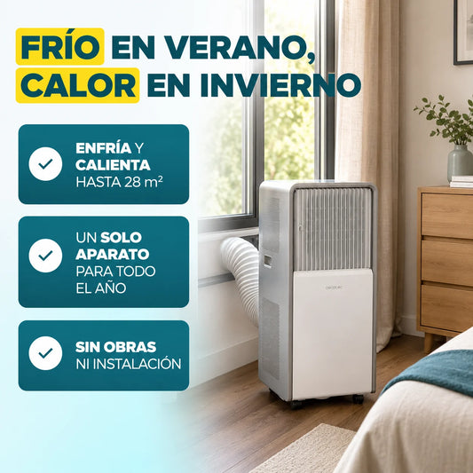 Cecotec ForceClima 12850 Style – Frío en verano, calor en invierno, sin obras