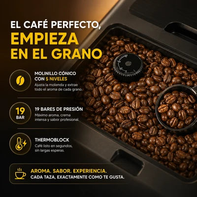 Cecotec Cremmaet Latte Touch – Café de Barista en Casa con un Solo Toque