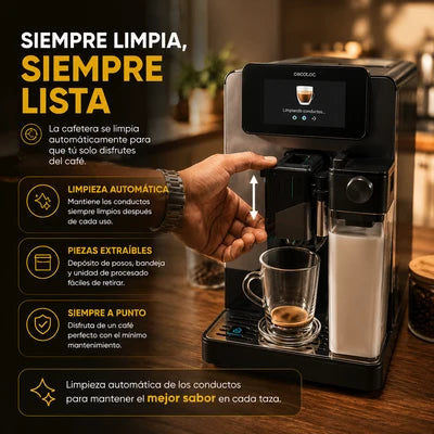 Cecotec Cremmaet Latte Touch – Café de Barista en Casa con un Solo Toque