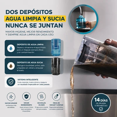 FreeGo S10 Nova – Limpieza 2 en 1: Aspira, Friega y se Autolimpia