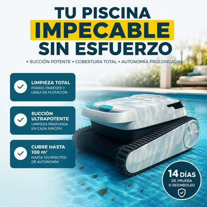 Cecotec Pooldroid 5000 TotalClean Pearl – Piscina limpia, sin esfuerzo
