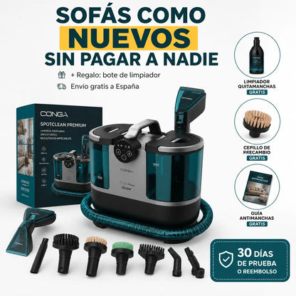 Conga 7000 Carpet&Spot Clean Steam XXL Pro – Deja tus sofás como el primer día